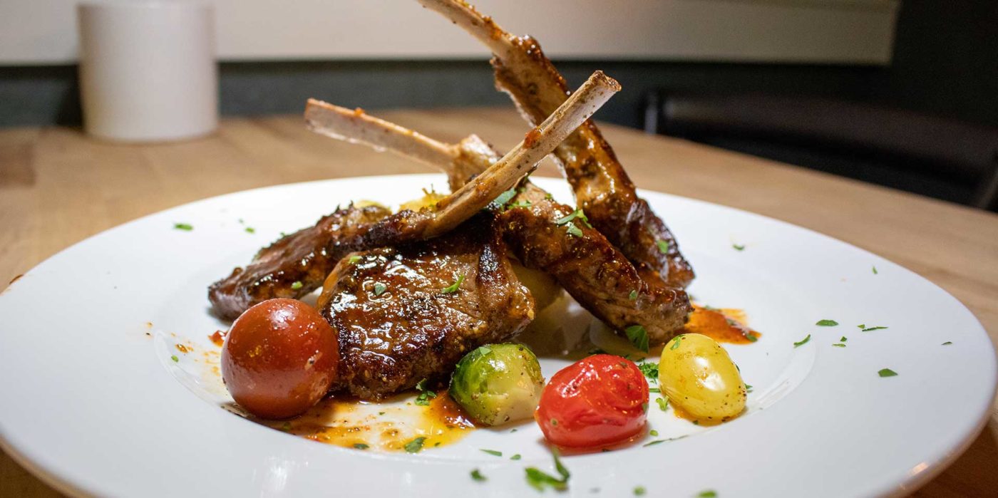 Lamb chops dinner